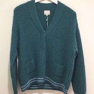 Wool Cardigan with Snap Closures NWT!